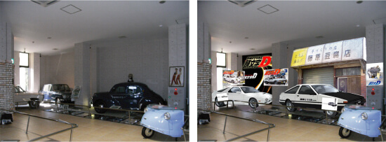 群馬県伊香保町おもちゃと人形自動車博物館　展示ブース